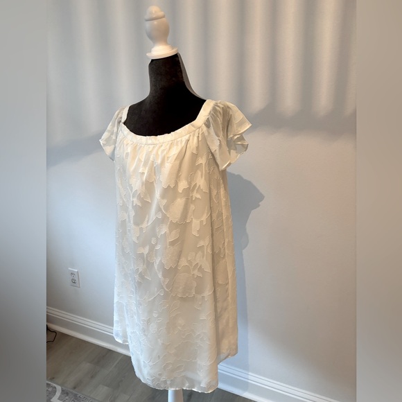 Cooper & Ella White Shift Dress Size M - Picture 4 of 11